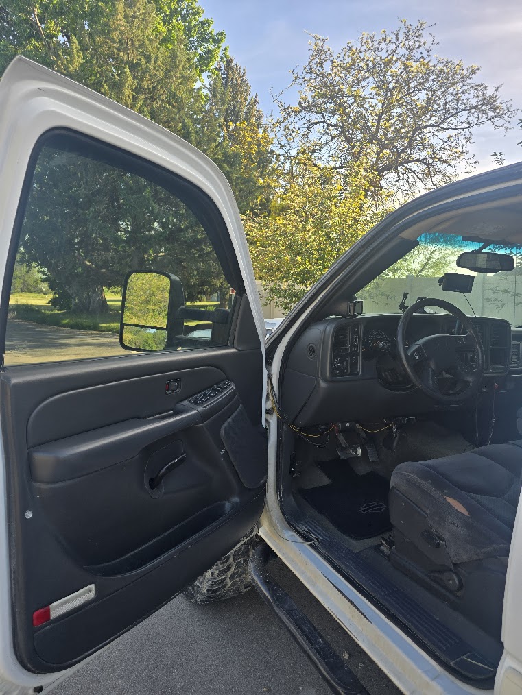 After — driver's side interior